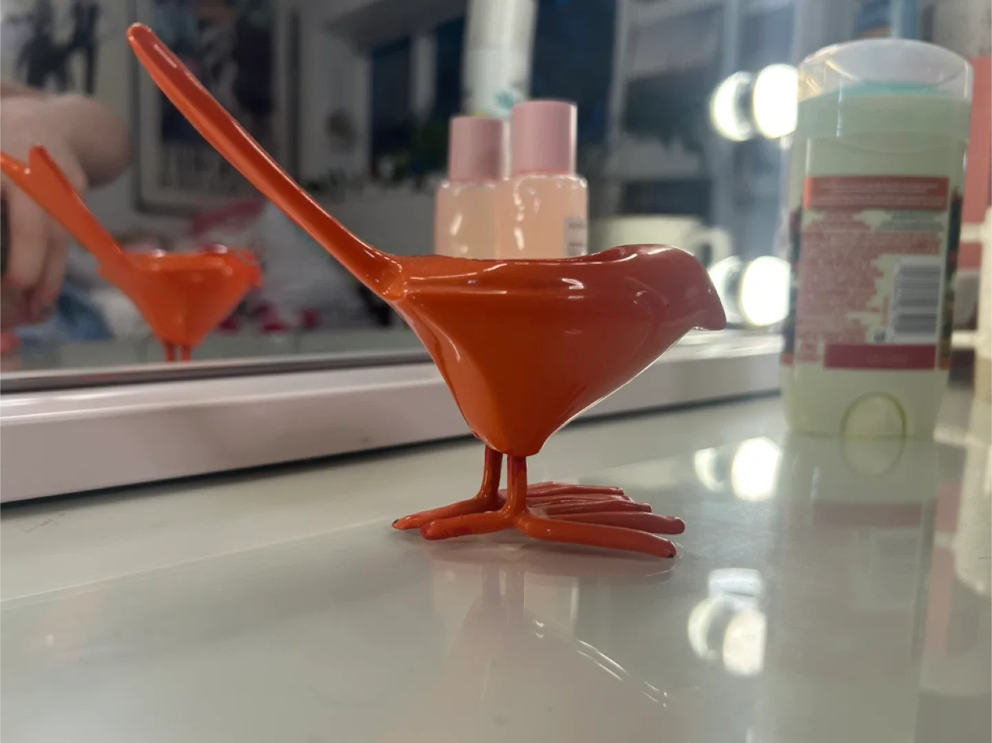 Orange Bird tea light holder! image indicator(2)