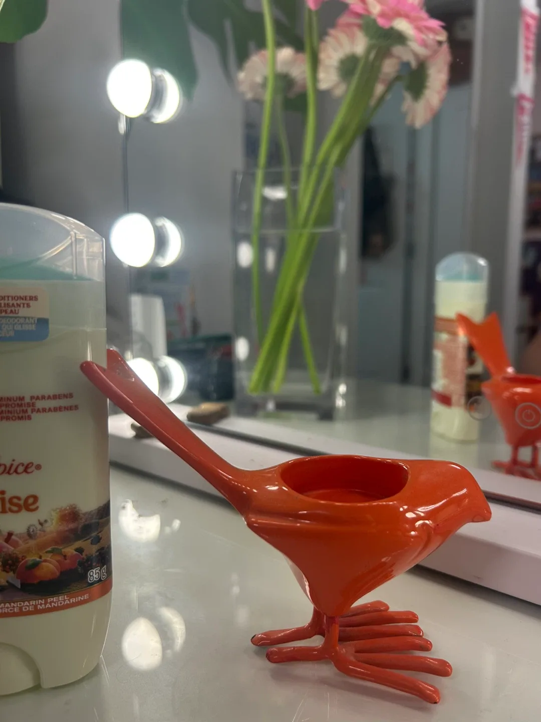 Orange Bird tea light holder! image indicator(7)