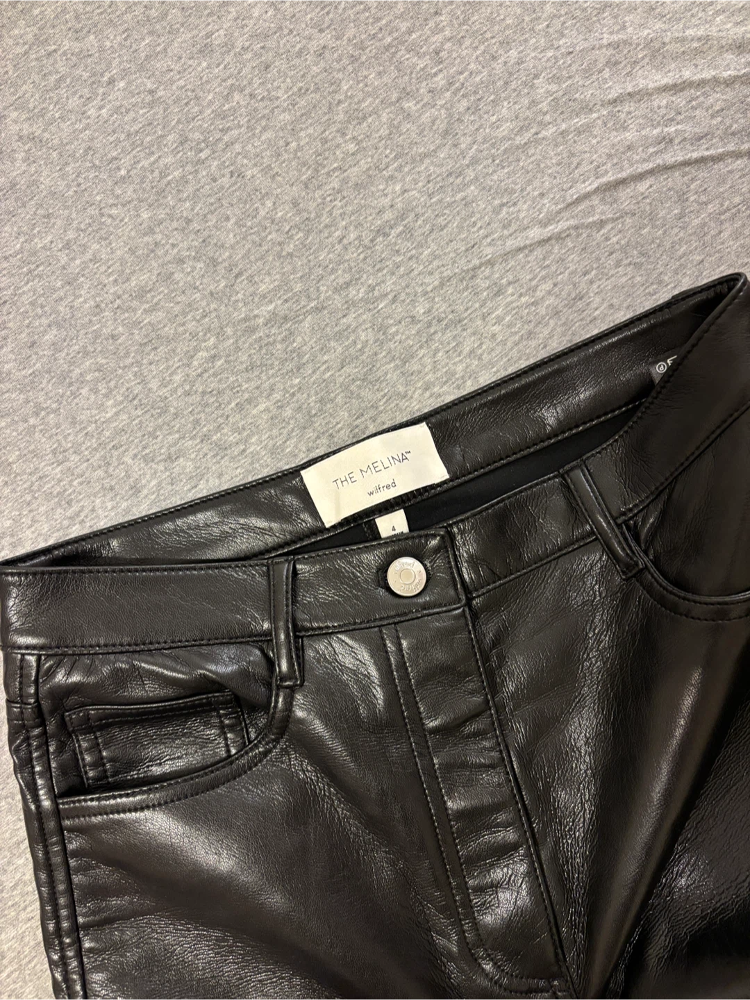 Aritzia Wilfred Leather Pants - photo 2