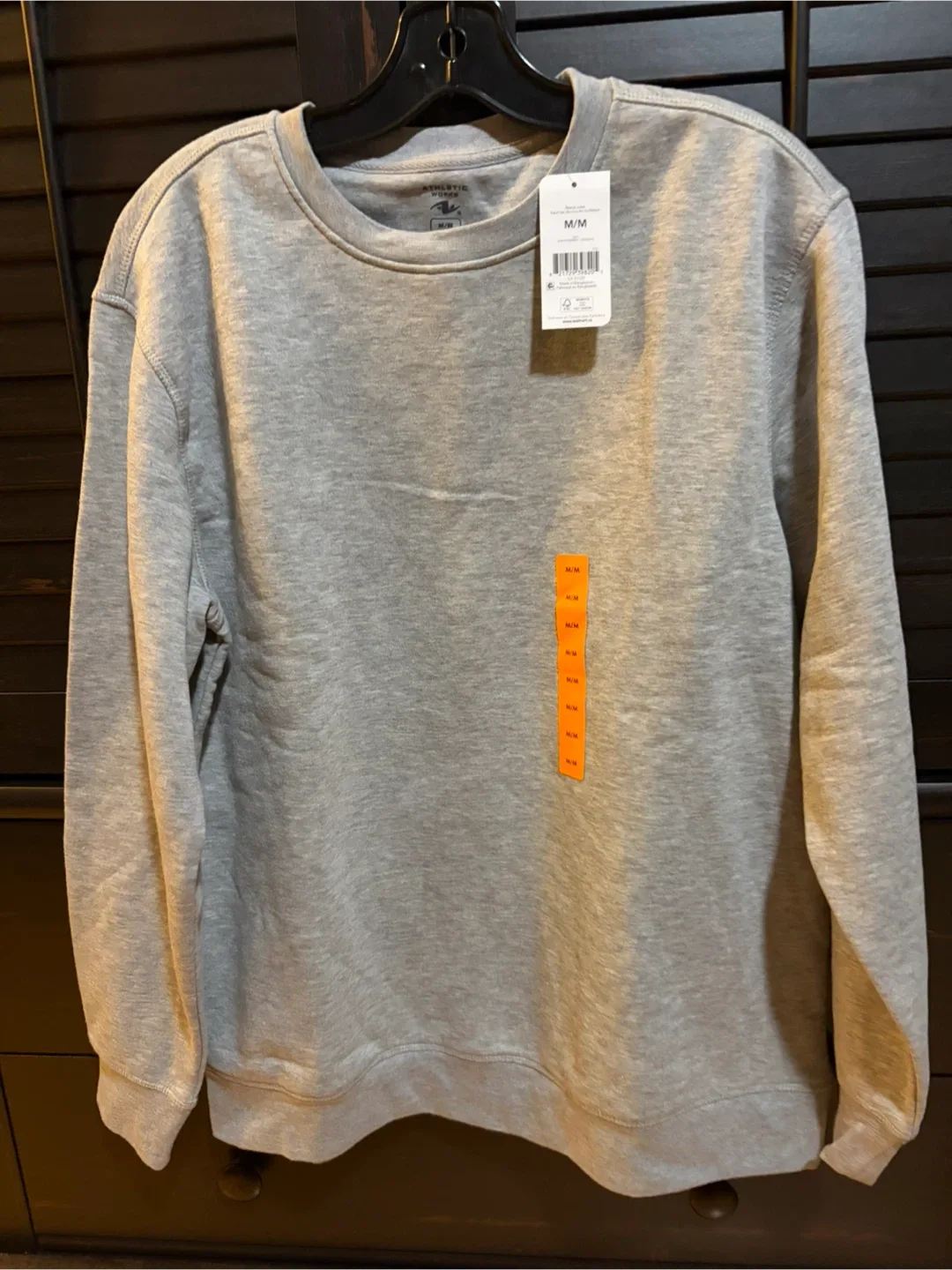 NEW Athletic Works Grey Crewneck Sweatshirt - M/M thumbnail