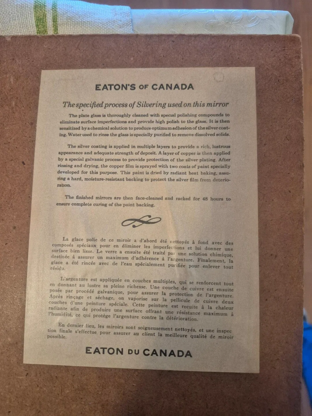 Eaton's of Canada big Mirror image indicator(3)
