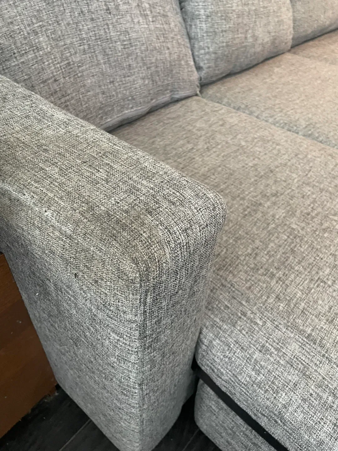 Grey Sofa with Ottoman image indicator(3)