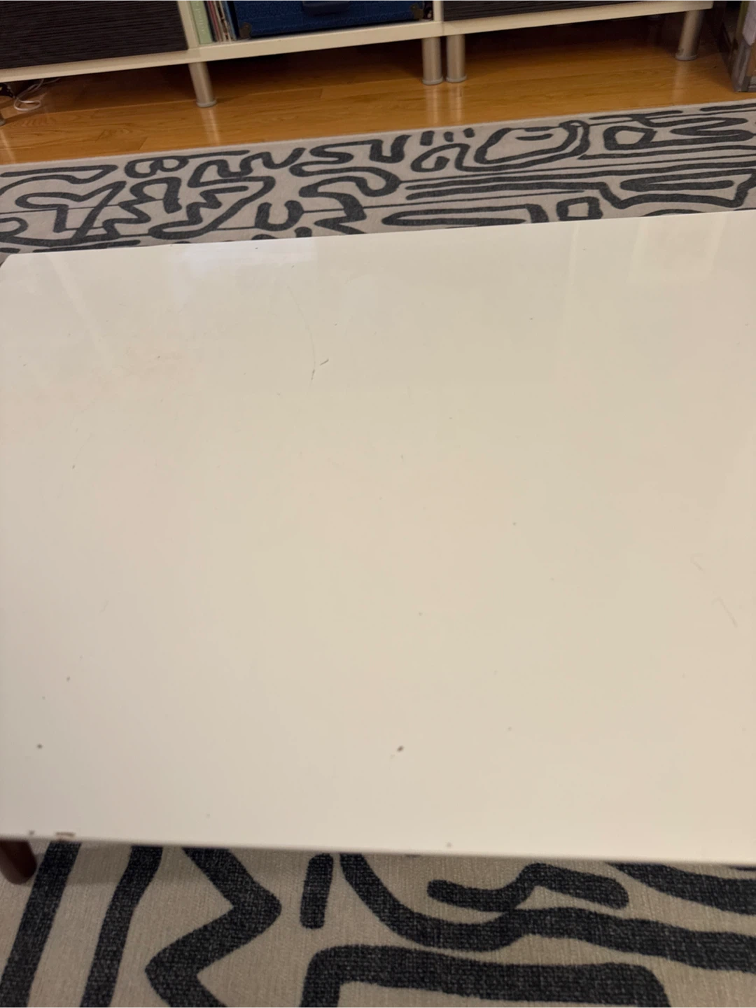 White Mid Century Coffee Table - photo 4