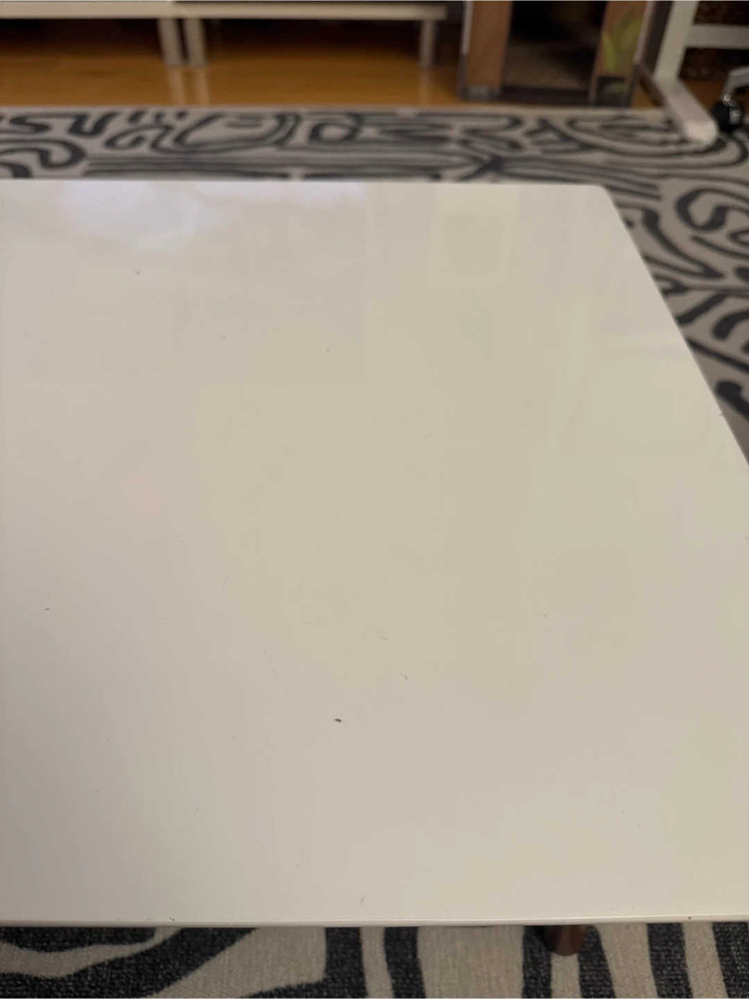 White Mid Century Coffee Table - photo 5