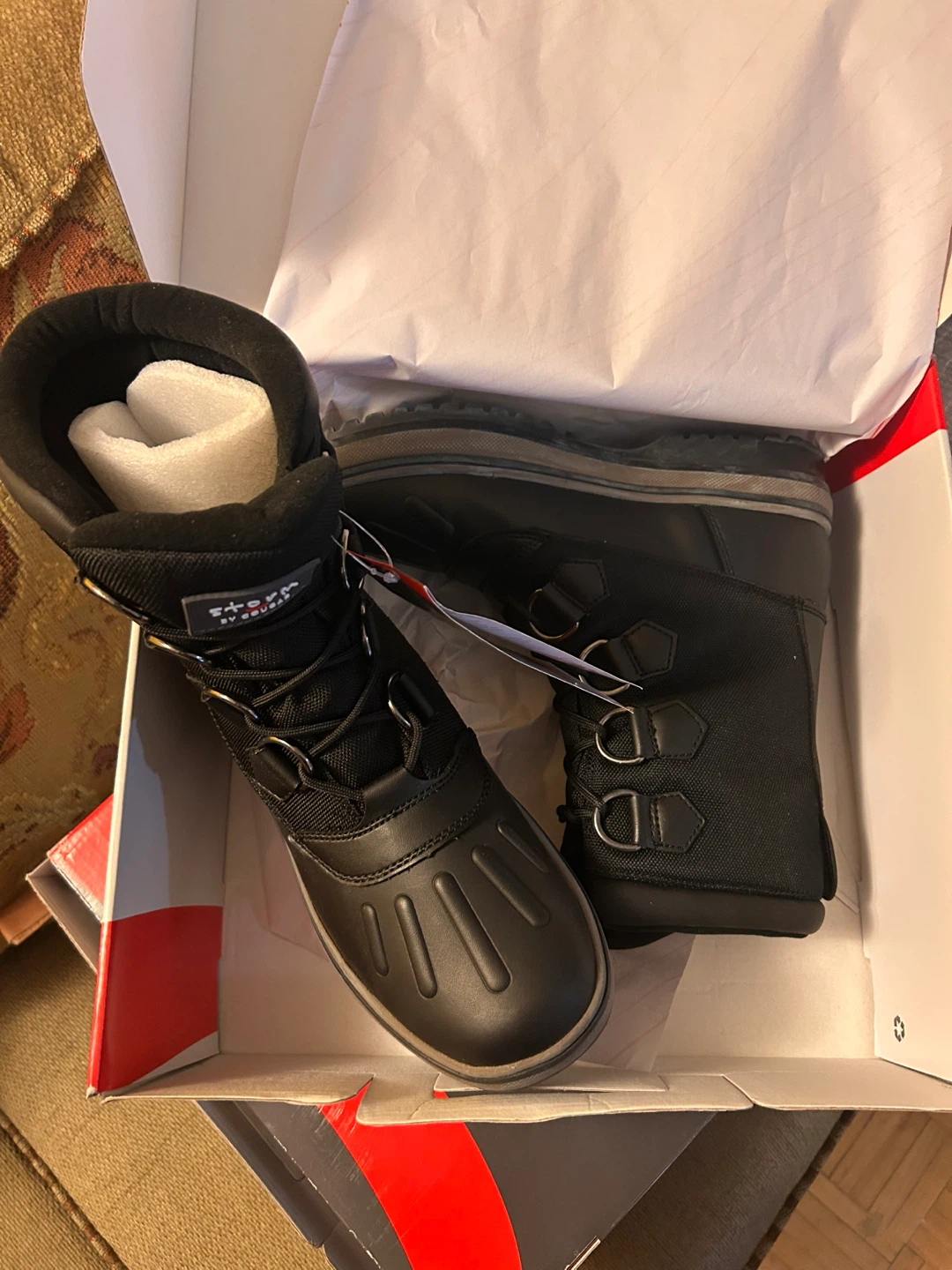 New Cougar Spokane Black Waterproof Boots - Size 9 - photo 2