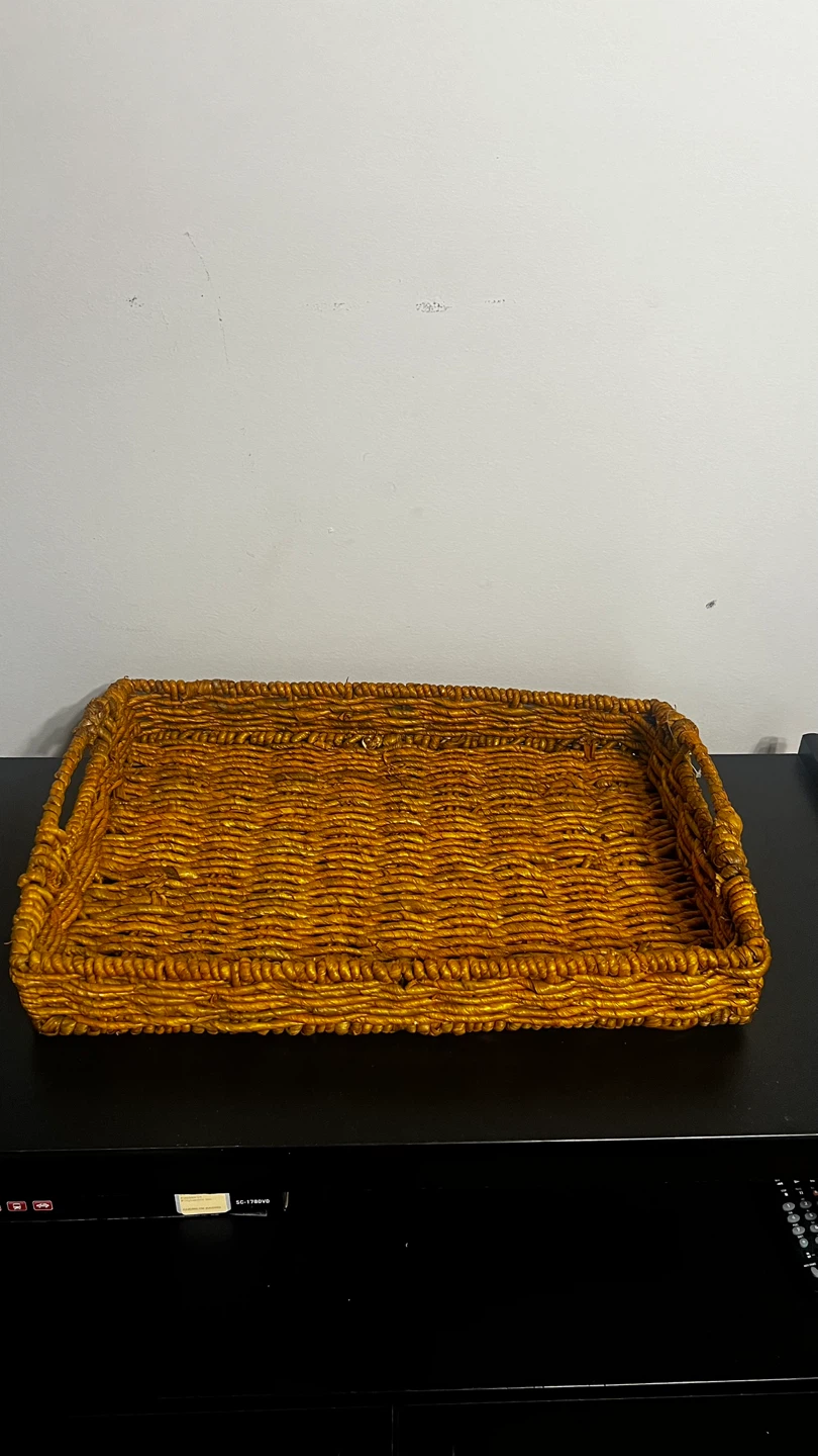 Wicker Serving Tray - 19x13 inches - photo 4