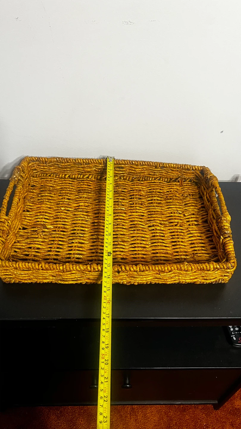 Wicker Serving Tray - 19x13 inches - photo 3