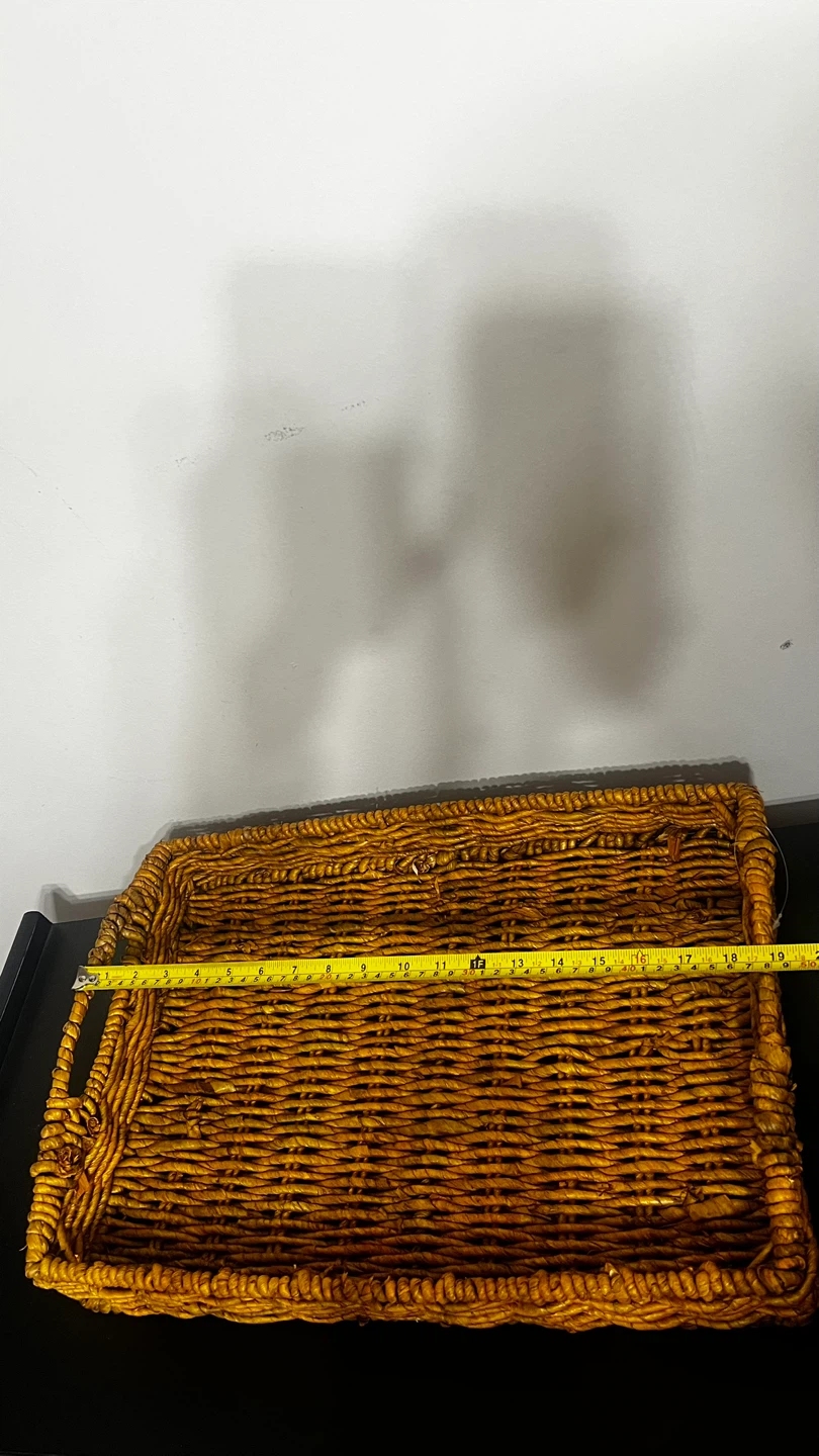 Wicker Serving Tray - 19x13 inches - photo 2