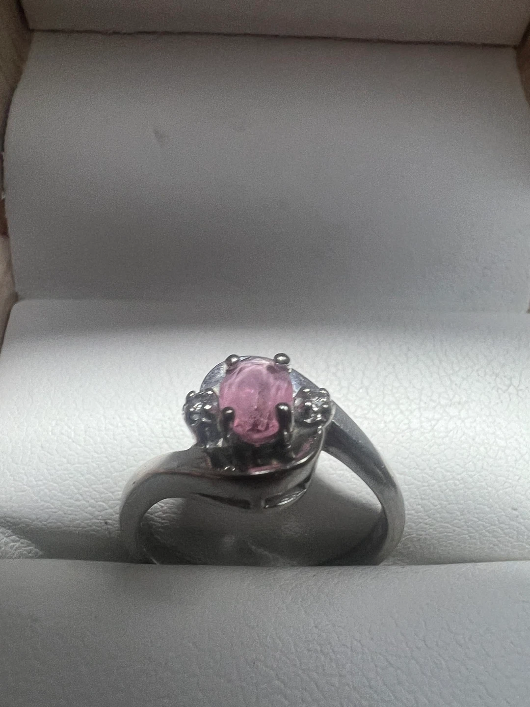 10K Pink sapphire and diamonds Ring - photo 4