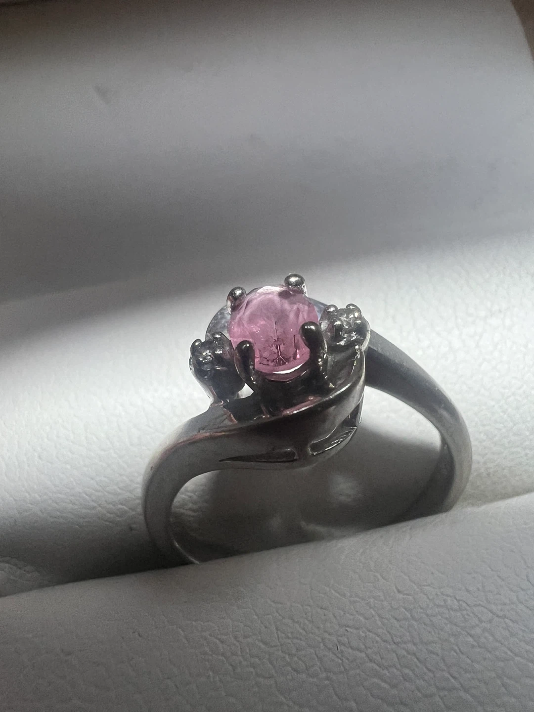 10K Pink sapphire and diamonds Ring - photo 2