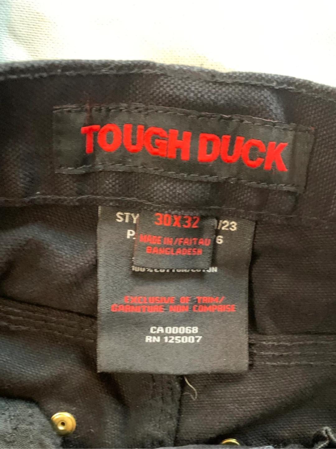 Tough Duck Black Jeans - Size 30x32 - photo 4