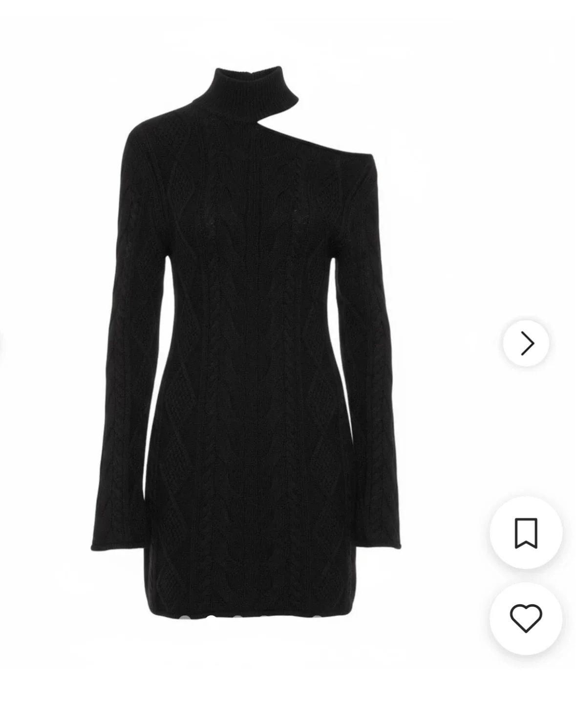 RtA Black Knit Mini Dress