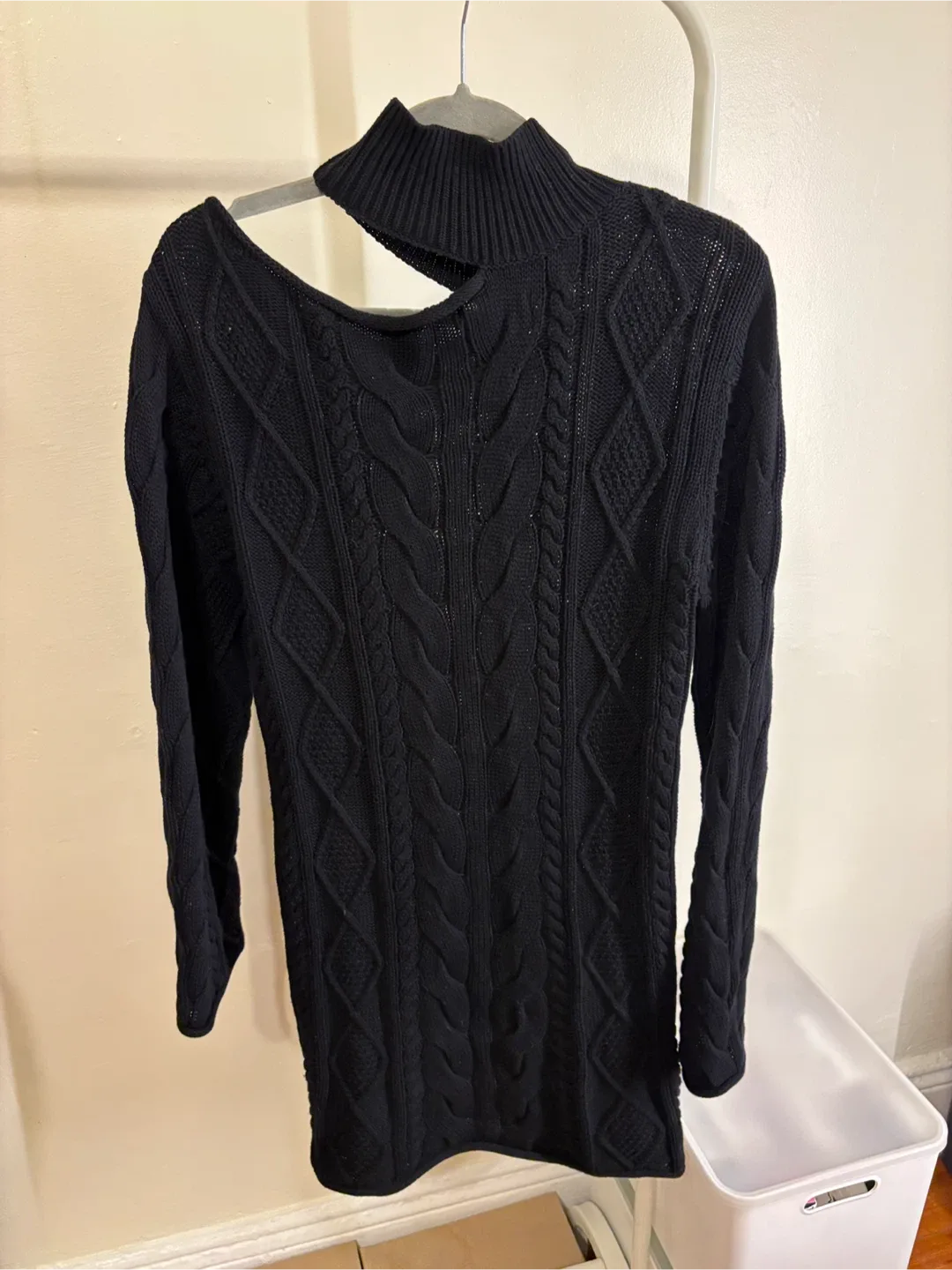 RtA Black Knit Mini Dress image indicator(3)