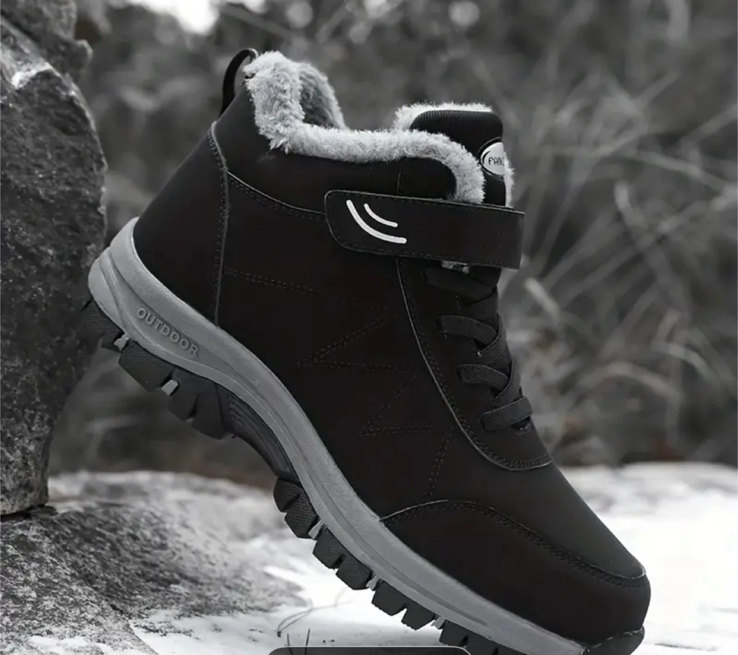 Outdoor Black Winter Boots - Size 10 - photo 2