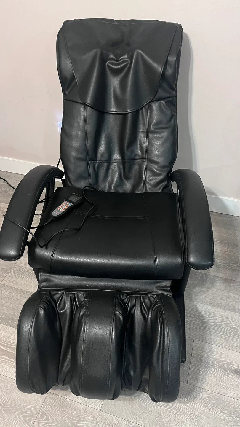 Black Leather Massage Chair