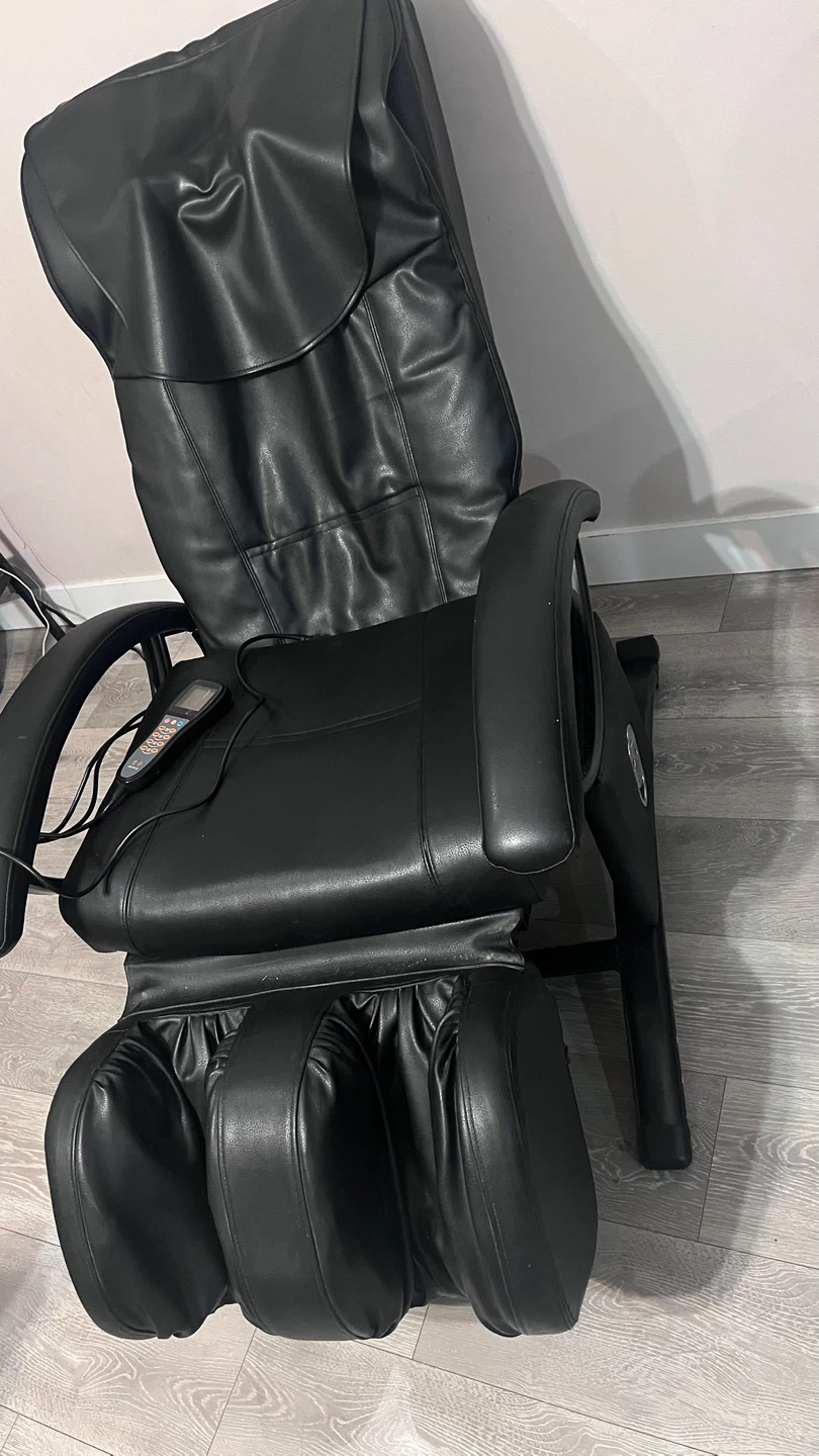 Black Leather Massage Chair - photo 3