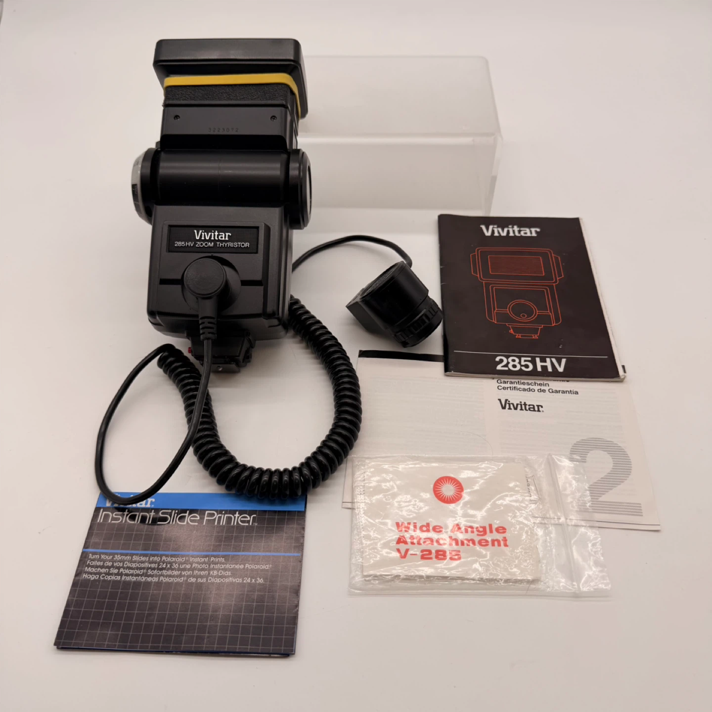 Vivitar 285HV Camera Flash – Made in Japan, Complete Set