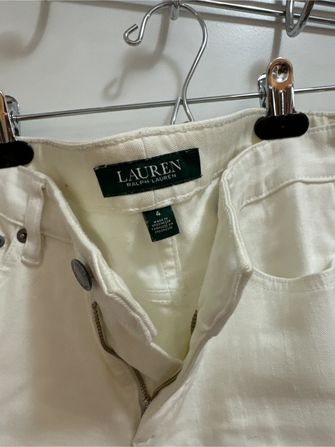 Lauren Ralph Lauren White Jeans - Size 4 - photo 2
