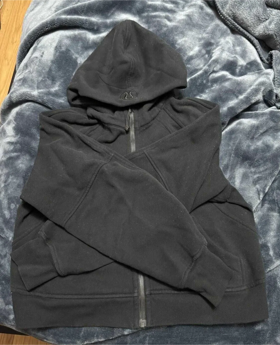 Lululemon Scuba Oversized Full Zip Hoodie - Black, XS/S image indicator(2)
