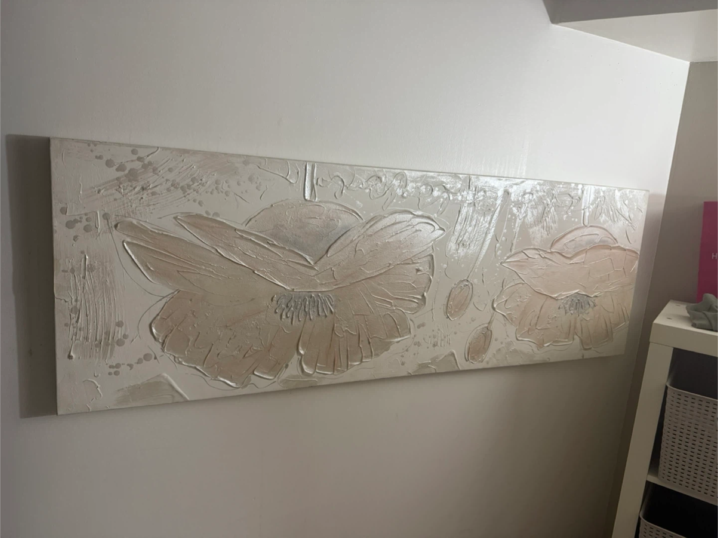 Floral Wall Art - Textured Flower Painting