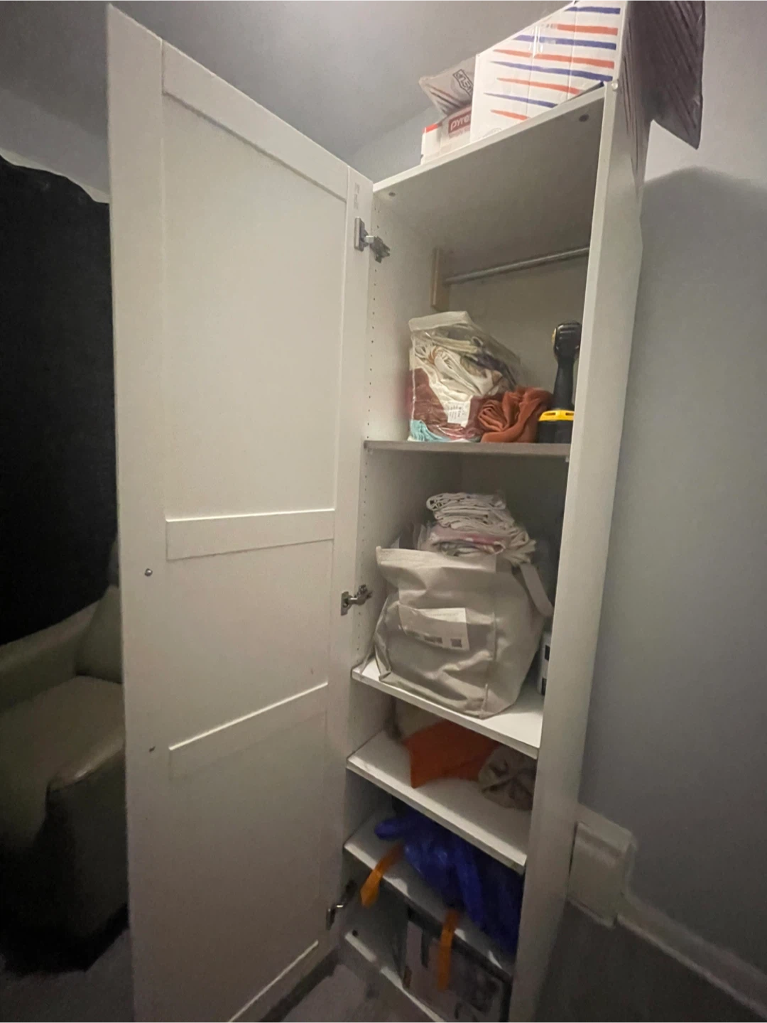 White Wardrobe Cabinet - photo 3