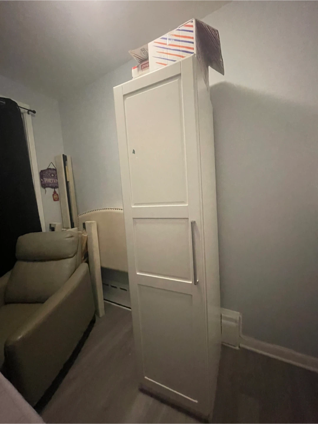 White Wardrobe Cabinet - photo 2