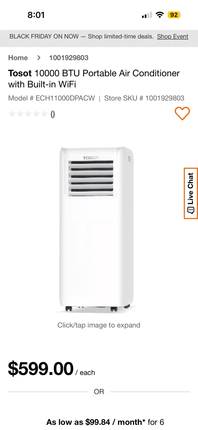 Tosot 10000 BTU Portable Air Conditioner image indicator(4)