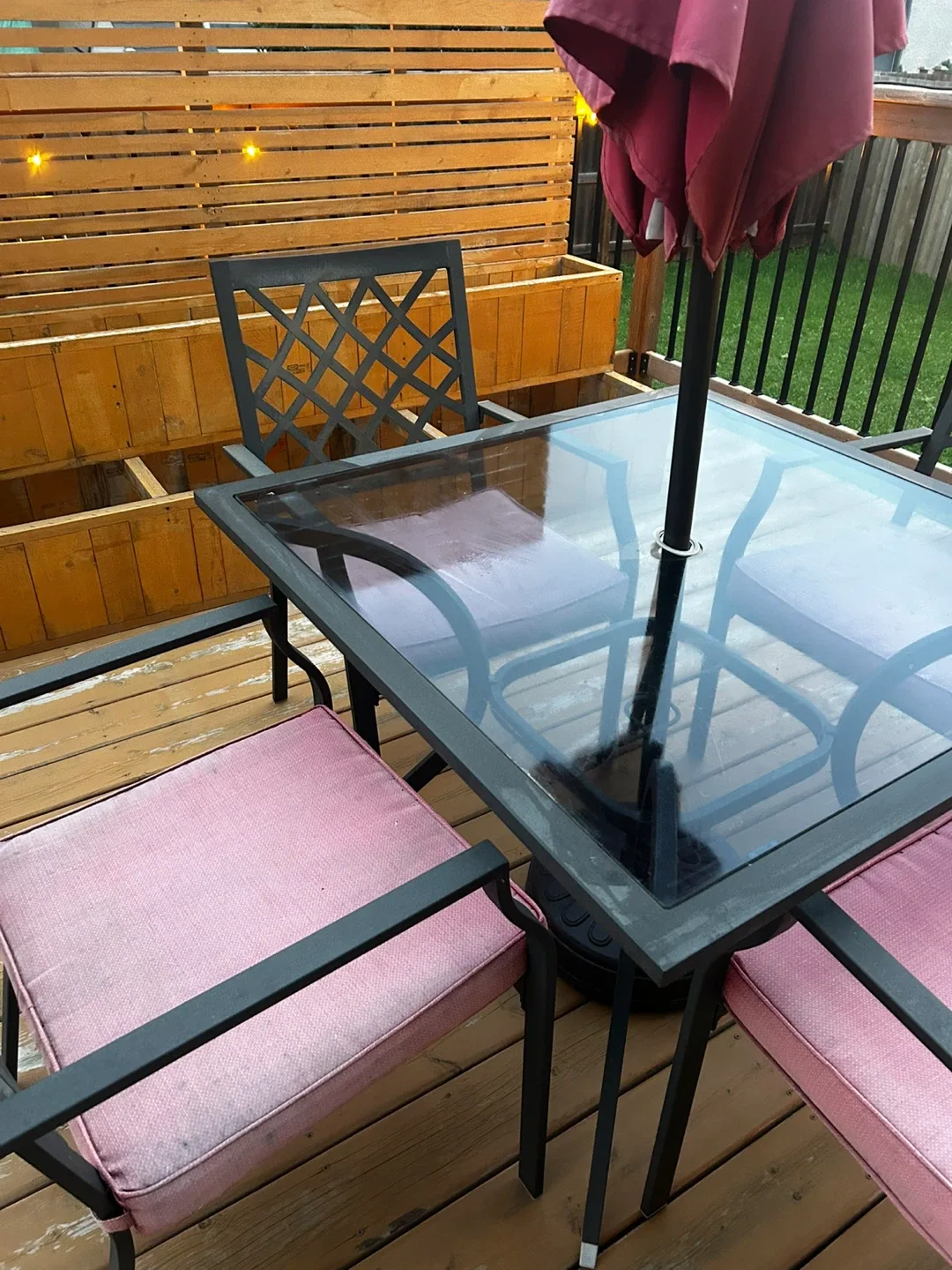 Patio Table Set with Umbrella image indicator(5)