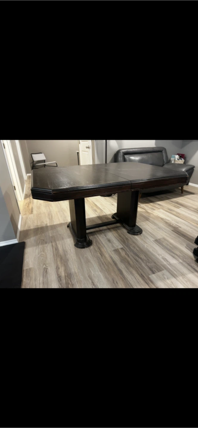 Dark Brown Oak Dining Table - photo 3