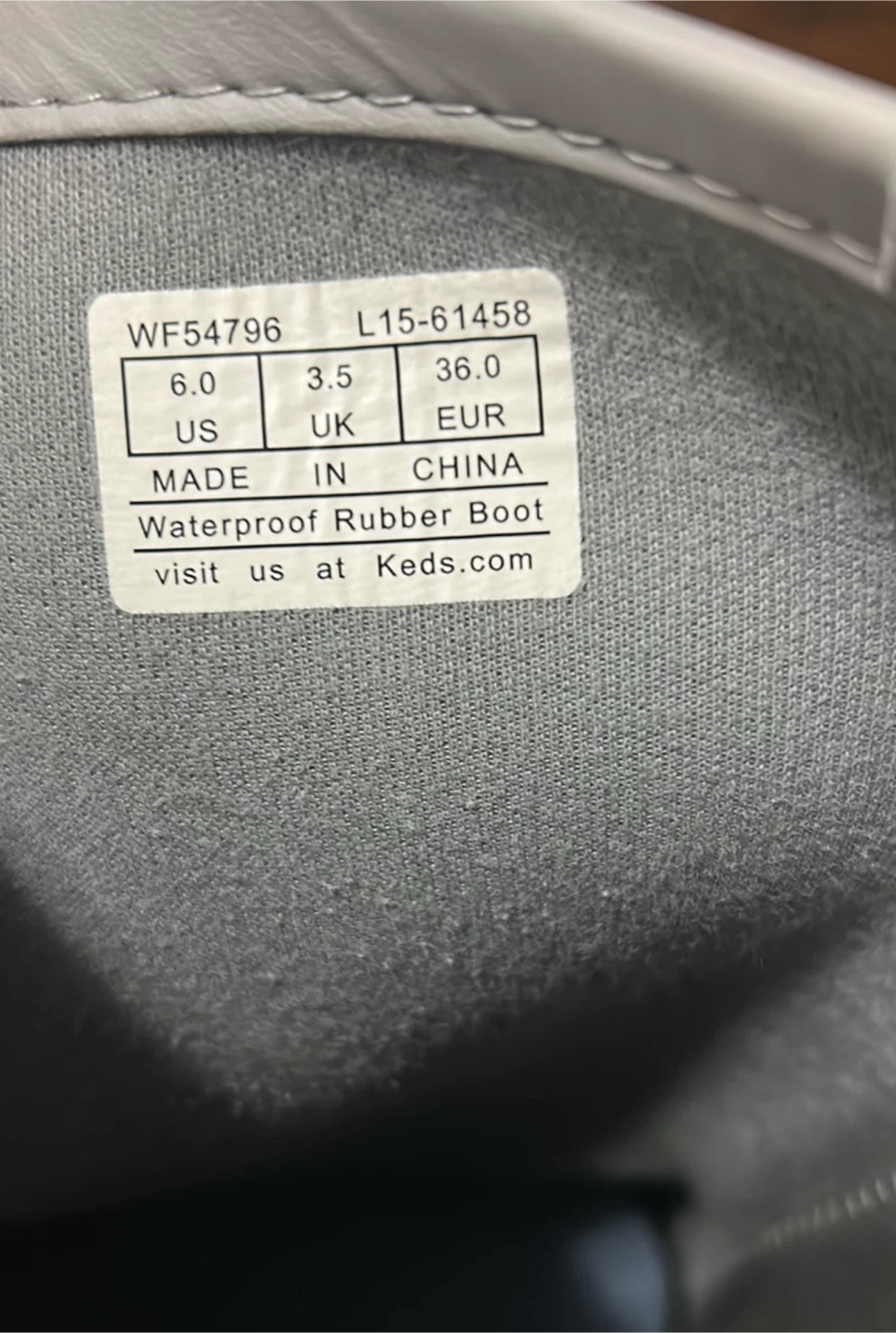 Keds Waterproof Rubber Boots - Size 6 - photo 4
