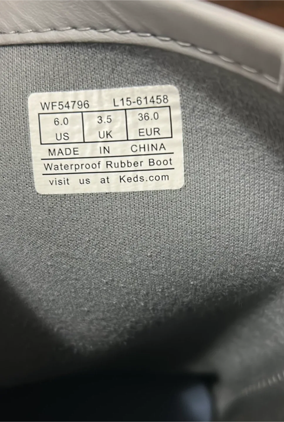 Keds Waterproof Rubber Boots - Size 6 image indicator(4)