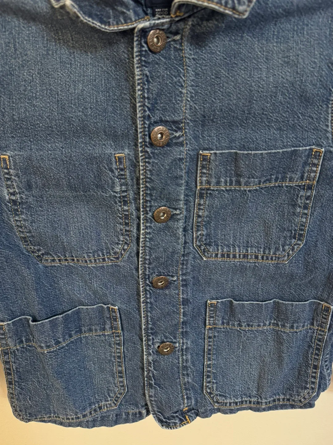 Gap Kids Classic Denim Jacket (7-8Y) image indicator(4)