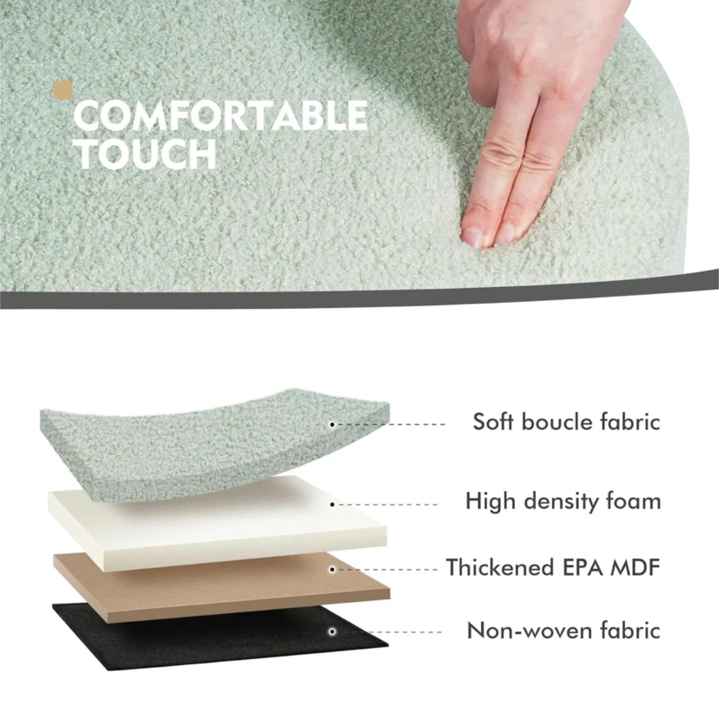 New Round Teddybear Ottoman with Storage Set of 2 image indicator(4)