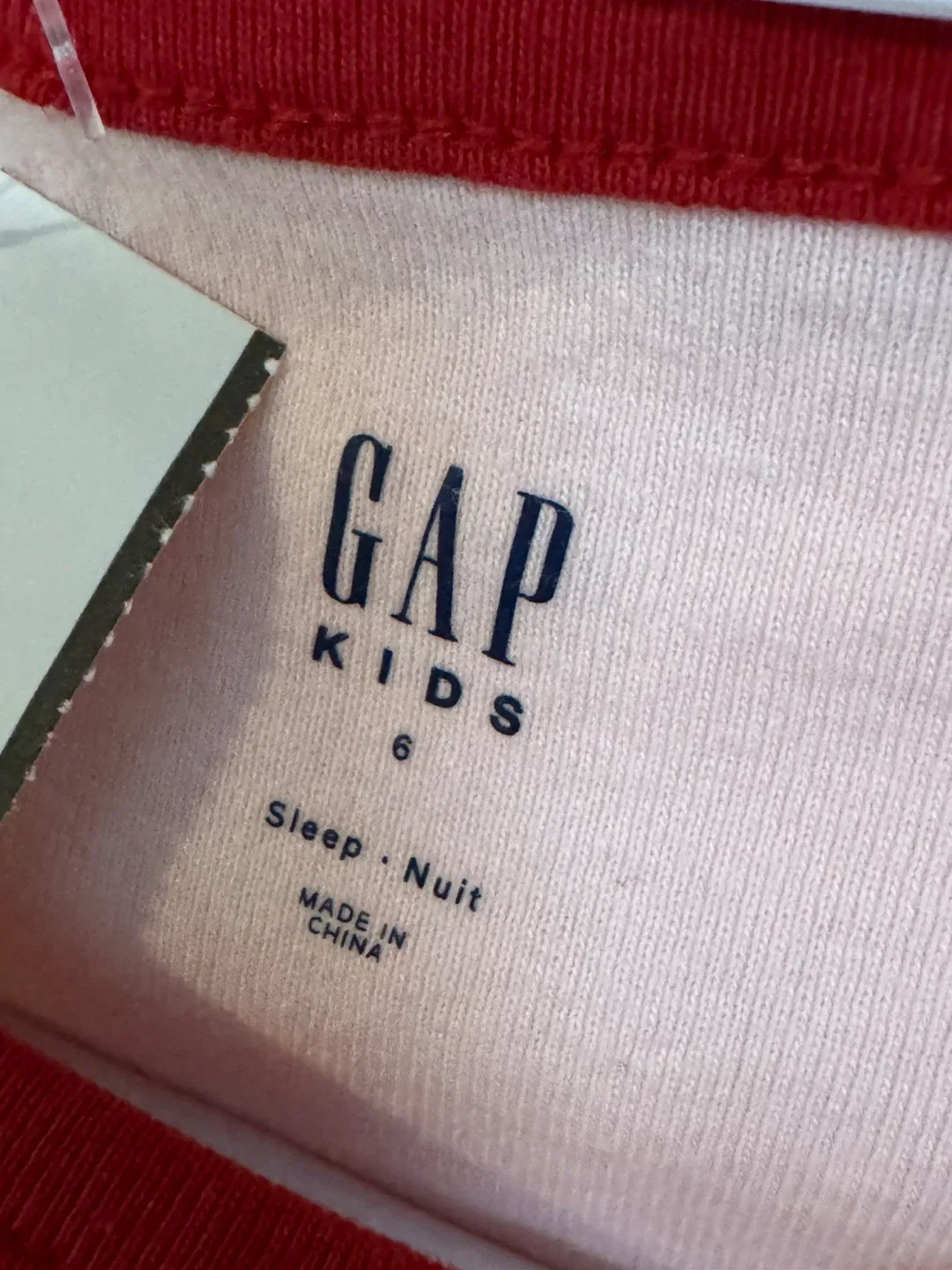 GAP Kids Pink Reindeer  Long Sleeve Tee - Size 6 image indicator(2)