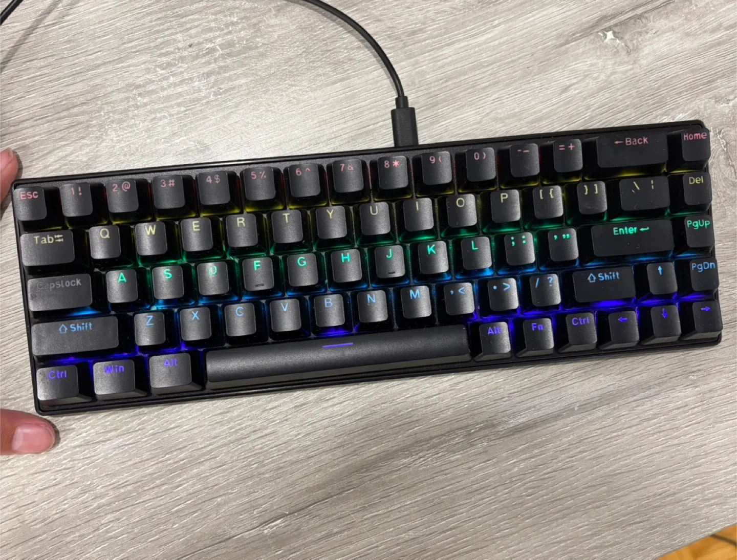 RK Royal Kludge RK68 (RK855) Black Keyboard image indicator(2)