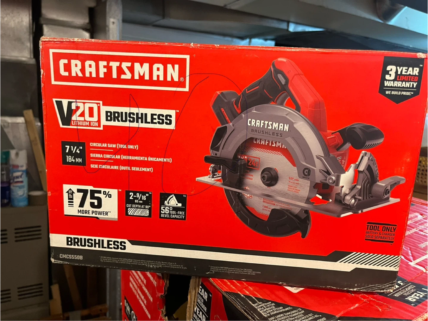 Craftsman V20 Brushless Circular Saw & 6.0 Gal Air Compressor - photo 4