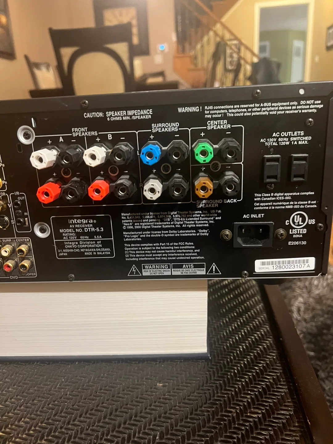 Integra DTR-5.3 AV Receiver image indicator(5)