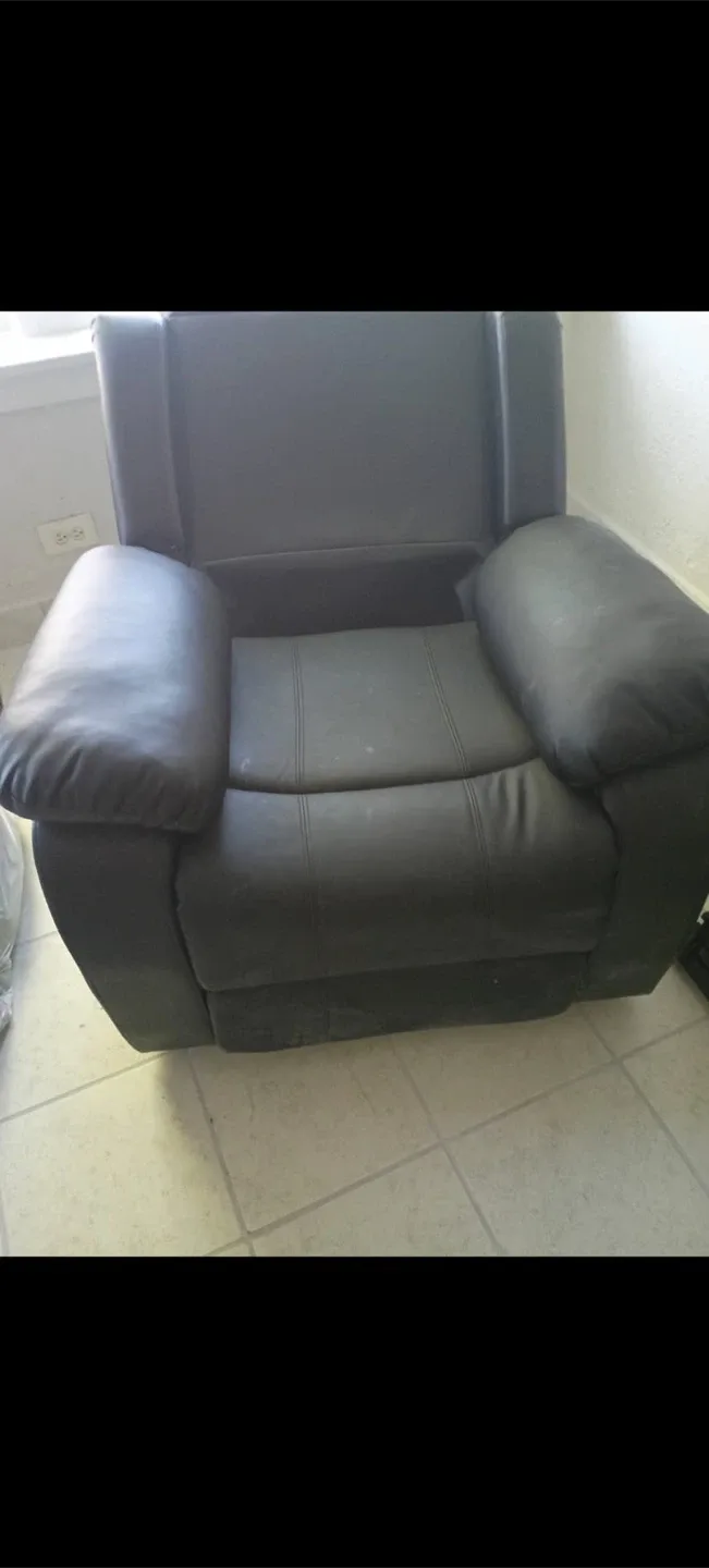 Black Leather Recliner
