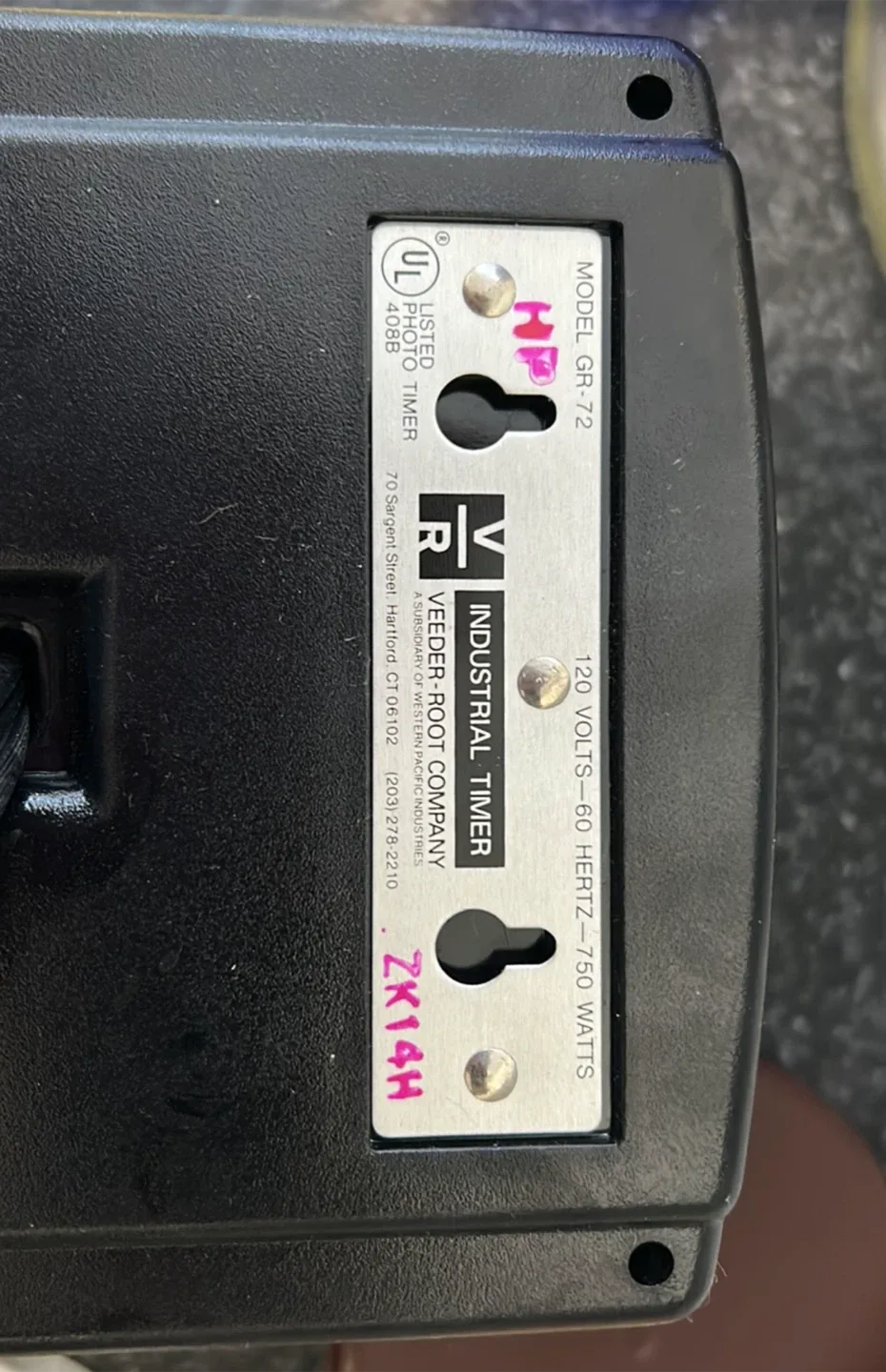 TIME-O-LITE Professional Timer Model GR-72 image indicator(3)