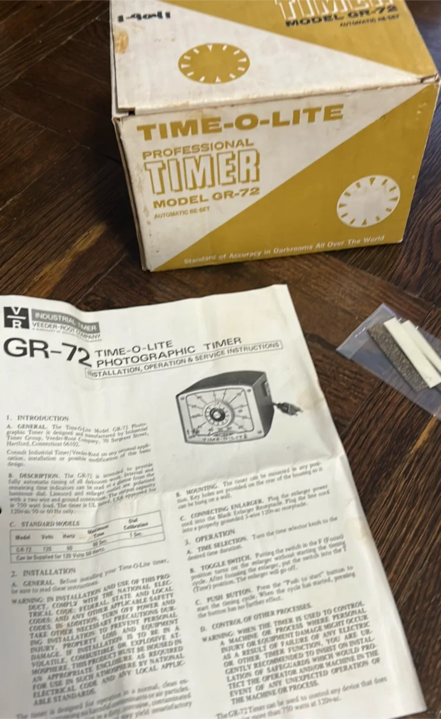 TIME-O-LITE Professional Timer Model GR-72 image indicator(5)