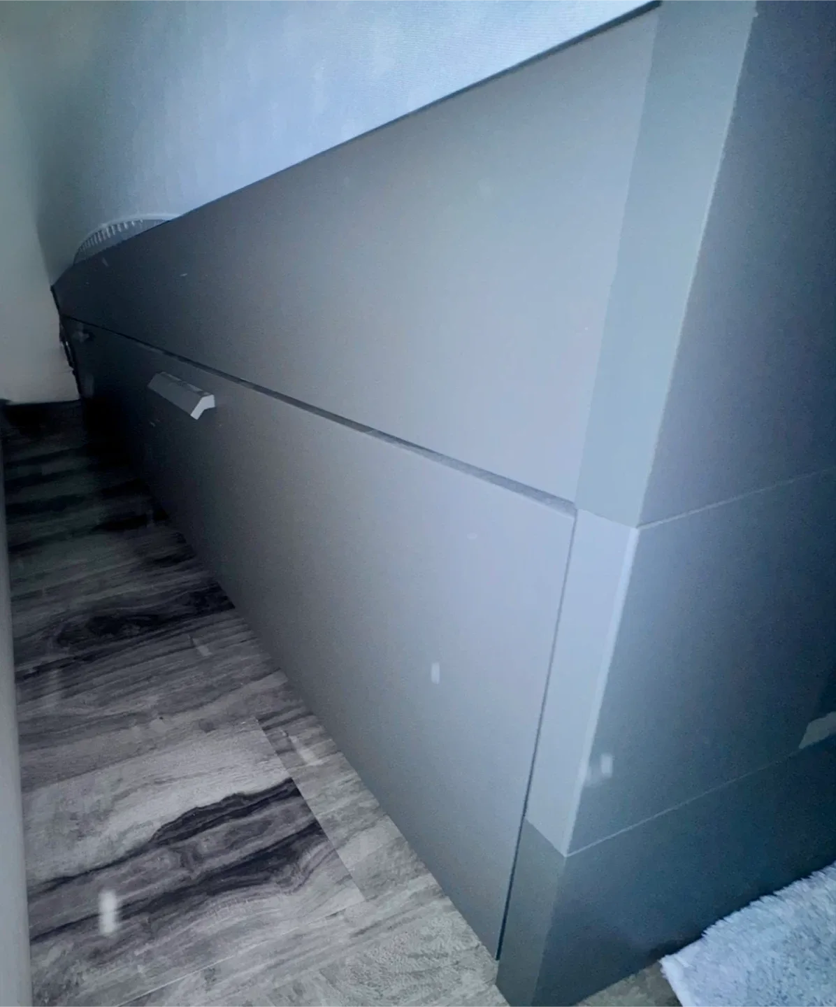 Ikea Grey Bed Frame with Storage Drawers Excellent Condition image indicator(3)