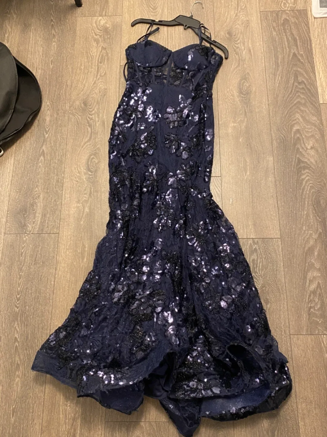 Sequin Embellished Formal Dress thumbnail