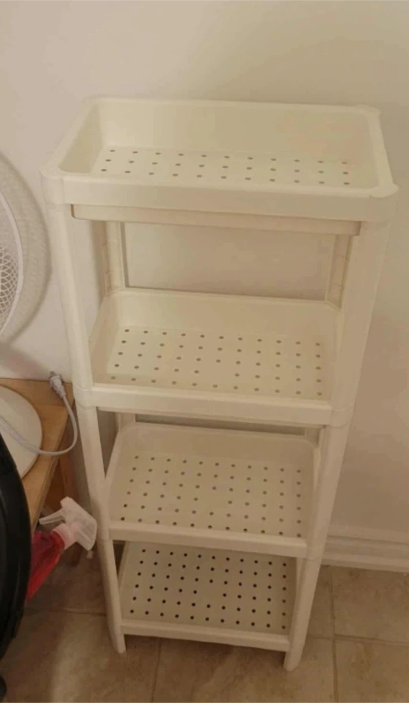 IKEA VESKEN White Shelf Unit - Like New 🥕🥕🥕 - photo 2
