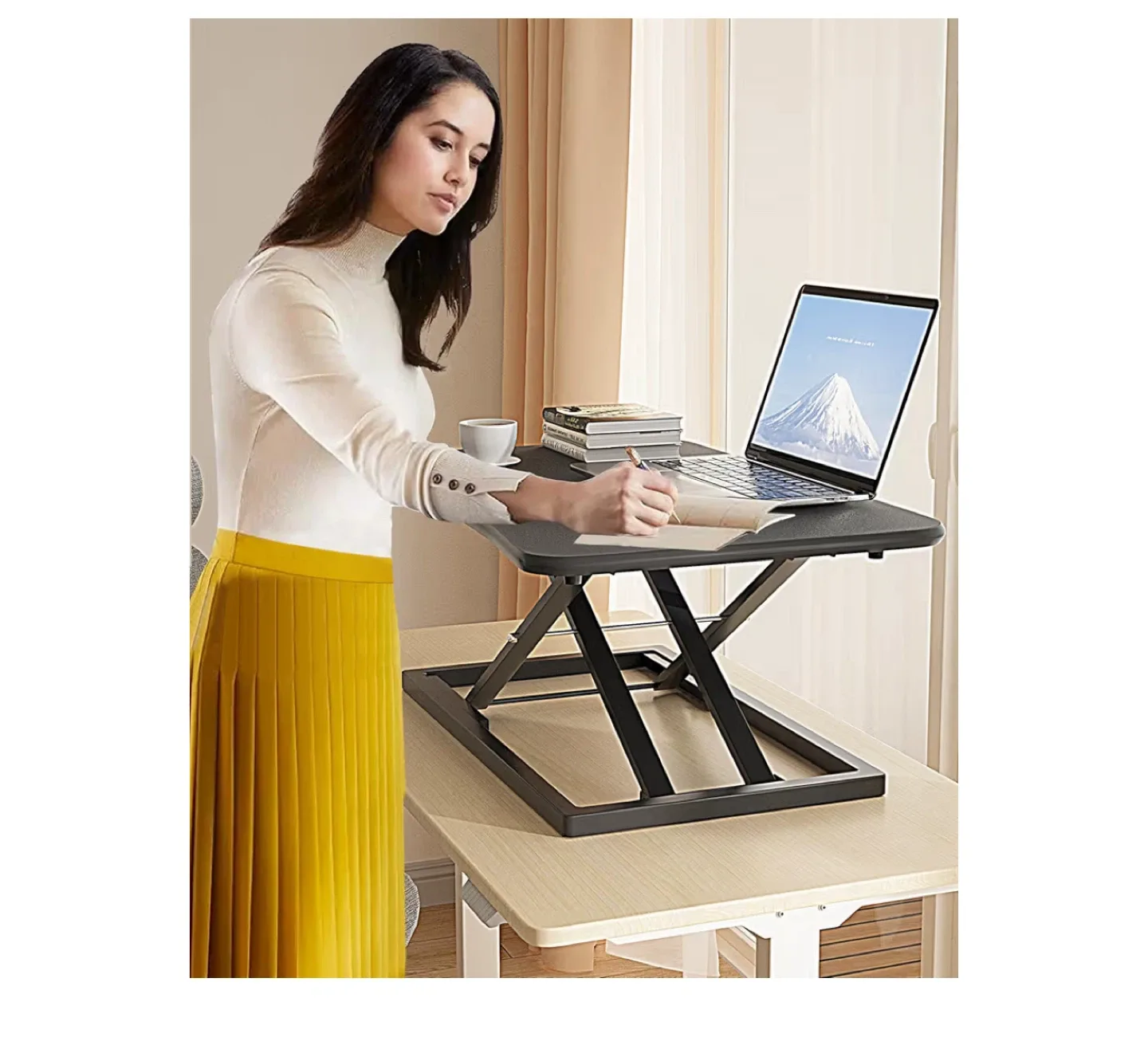 Black Adjustable Height Laptop Stand image indicator(8)