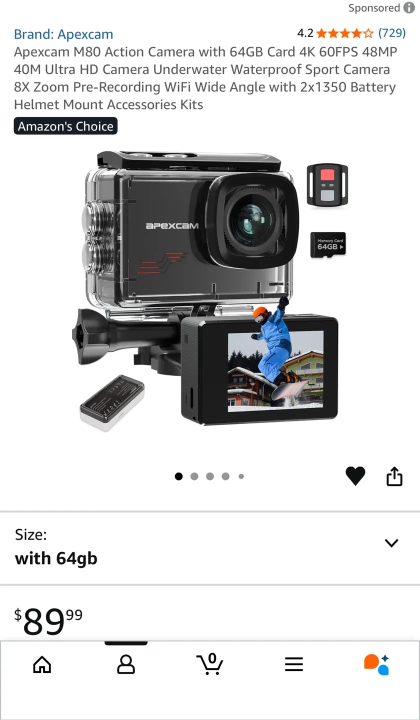 Apexcam Action Camera image indicator(3)