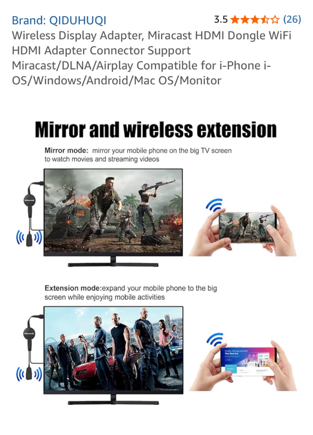 QIDUHUQI Wireless Display Adapter - New - photo 3