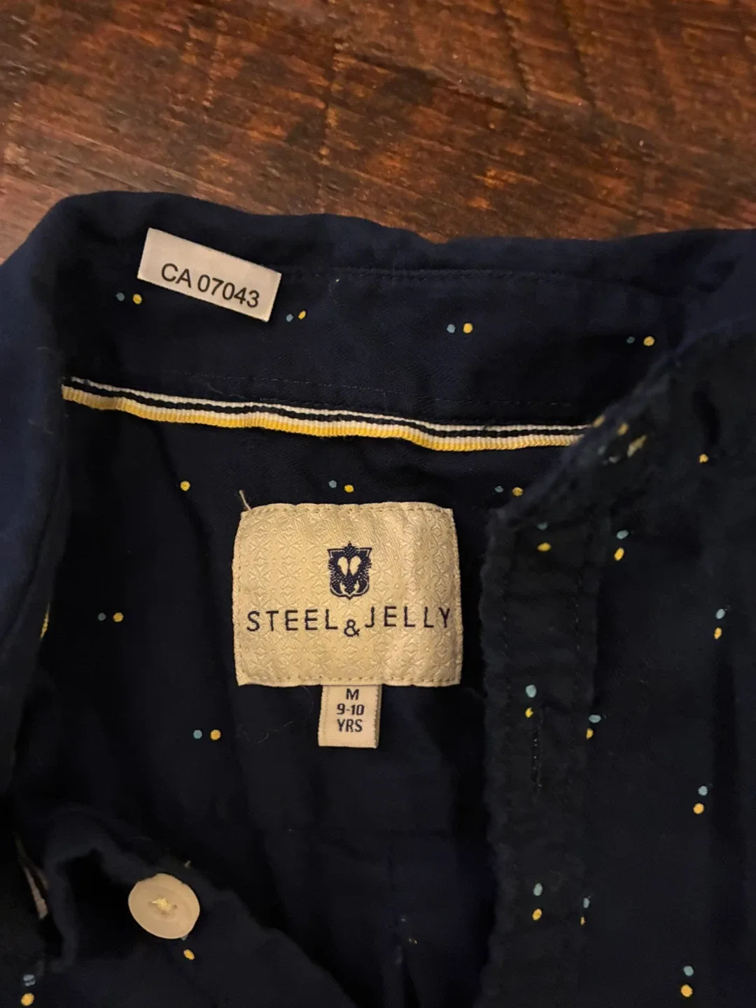 Steel & Jelly Kids Button-Up Shirt (Size M 9-10 YRS) image indicator(2)