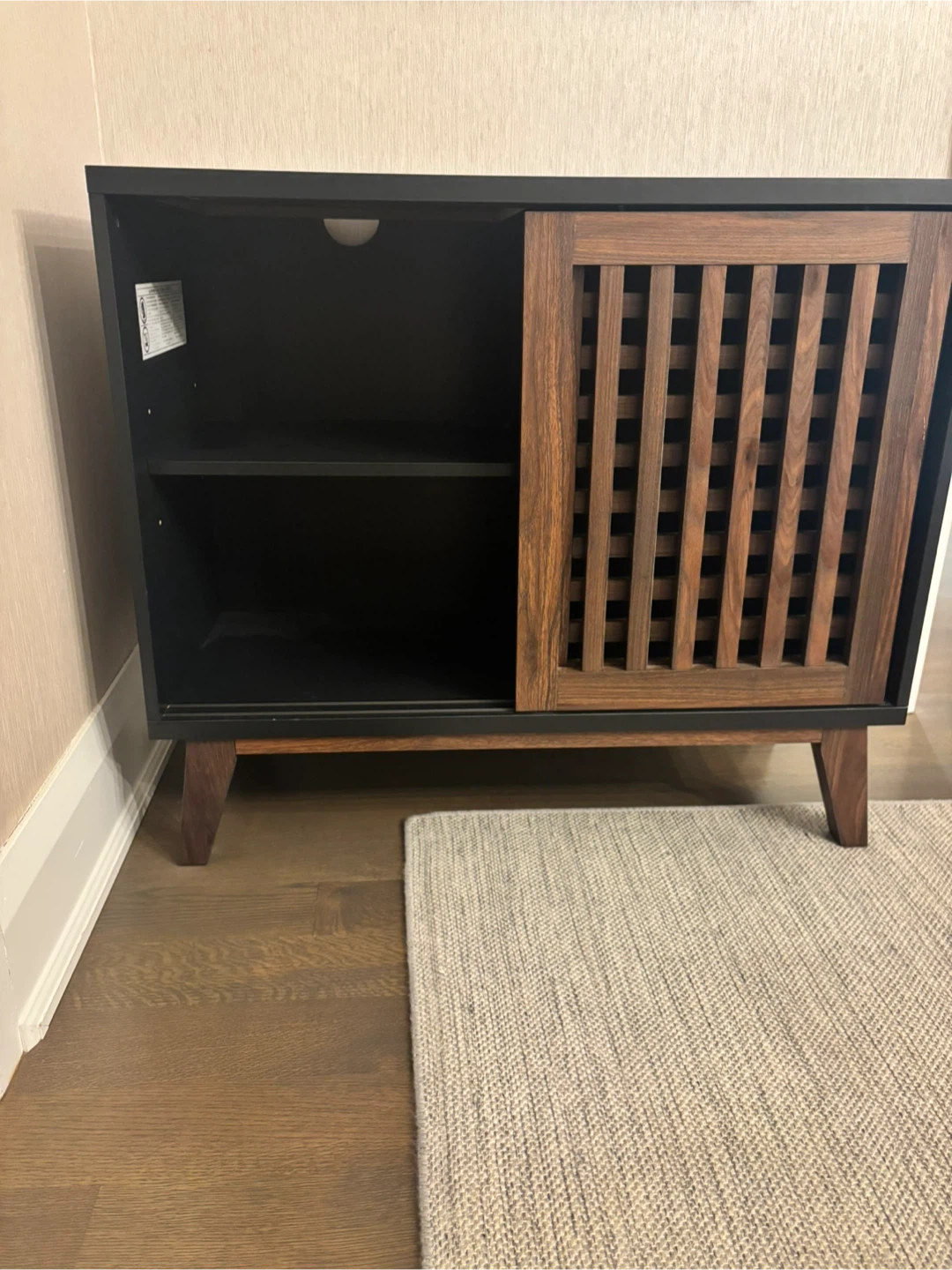 Black & Wood Accent Cabinet - photo 4
