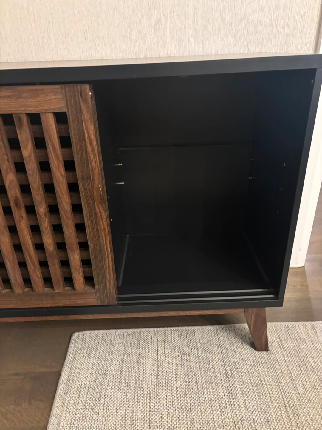 Black & Wood Accent Cabinet - photo 3