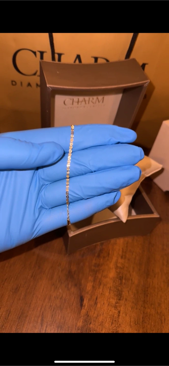 10 CARAT GOLD WOMENS BRACELET - photo 5